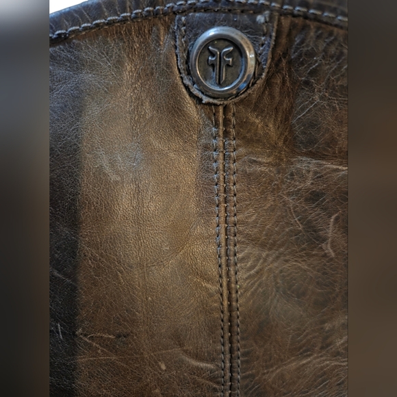 Frye Shoes - Frye Melissa Button Knee High Thrashed Distressed Leather Boots